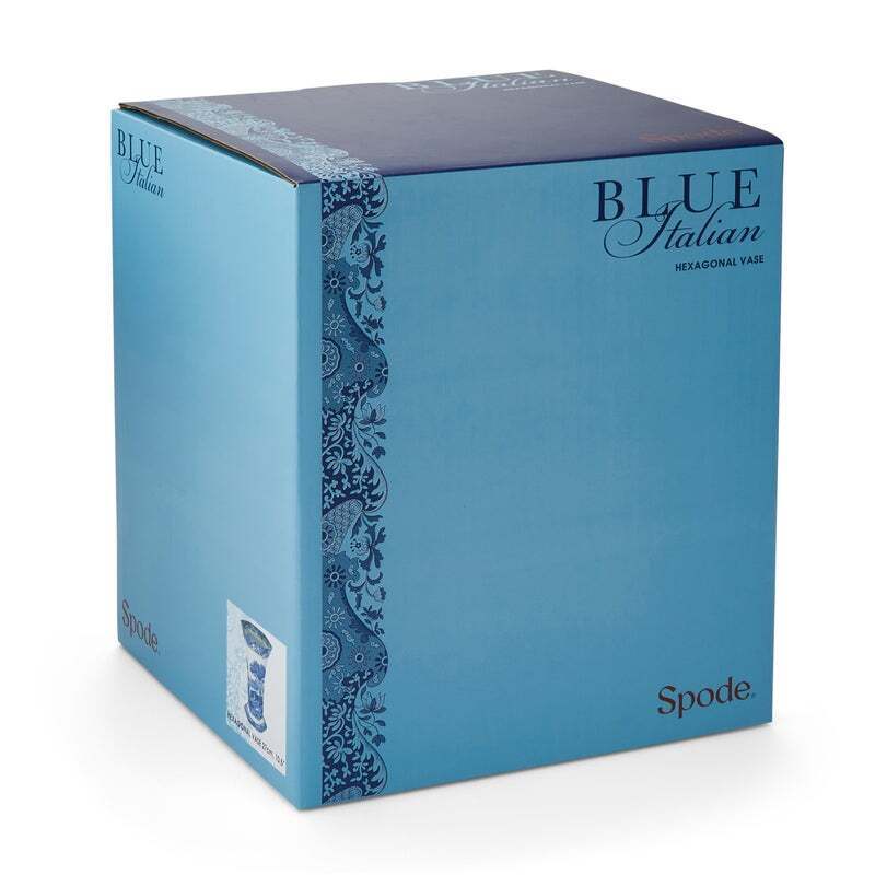 Spode Blue Italian - Hexagonal Vase