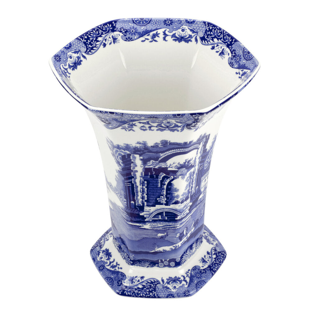 Spode Blue Italian - Hexagonal Vase