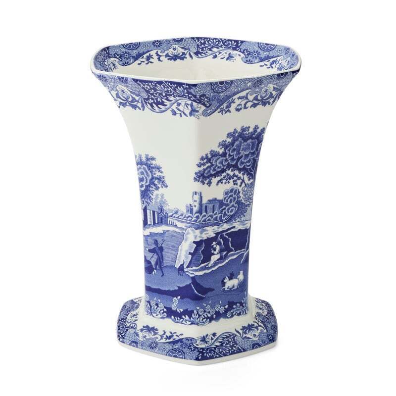 Spode Blue Italian - Hexagonal Vase