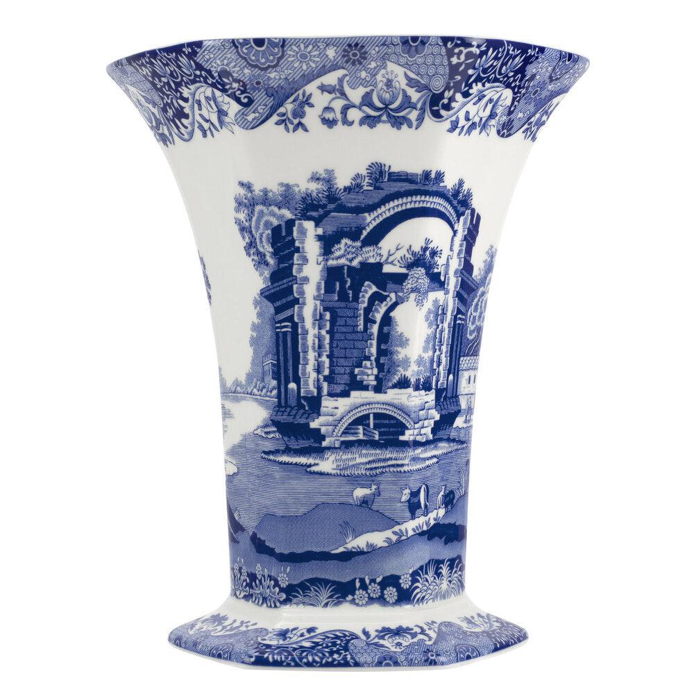 Spode Blue Italian - Hexagonal Vase