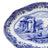 Spode Blue Italian - Fluted Oval Dish - 21.5cm