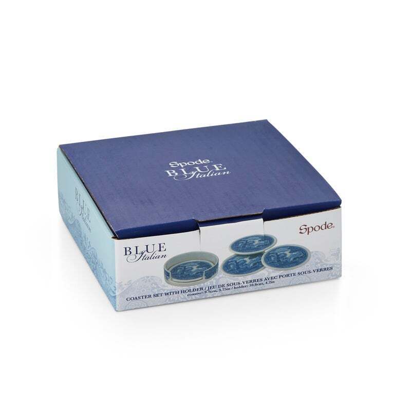 Spode Blue Italian - Coasters With Holder