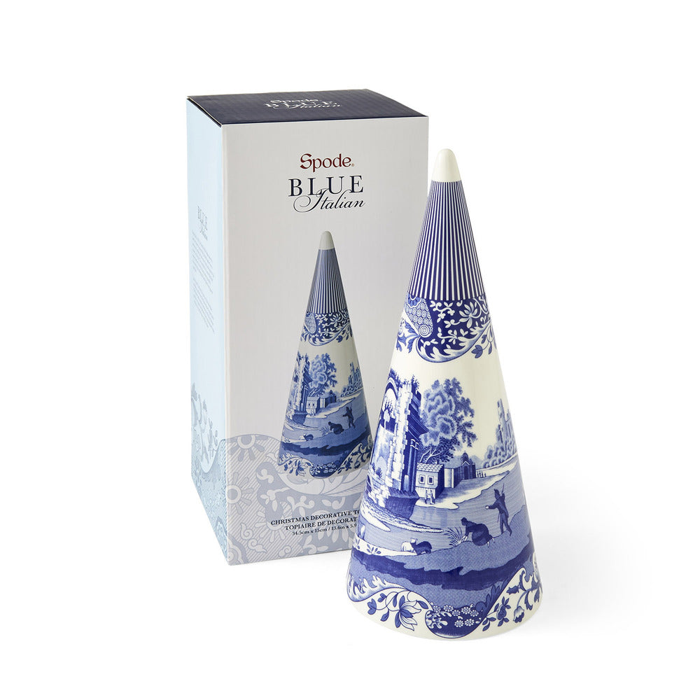 Spode Blue Italian - Large Topiary - 33cm