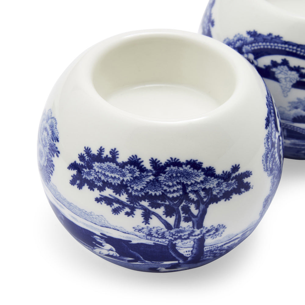 Spode Blue Italian - Tealight Holders - 6cm (Set of 2)