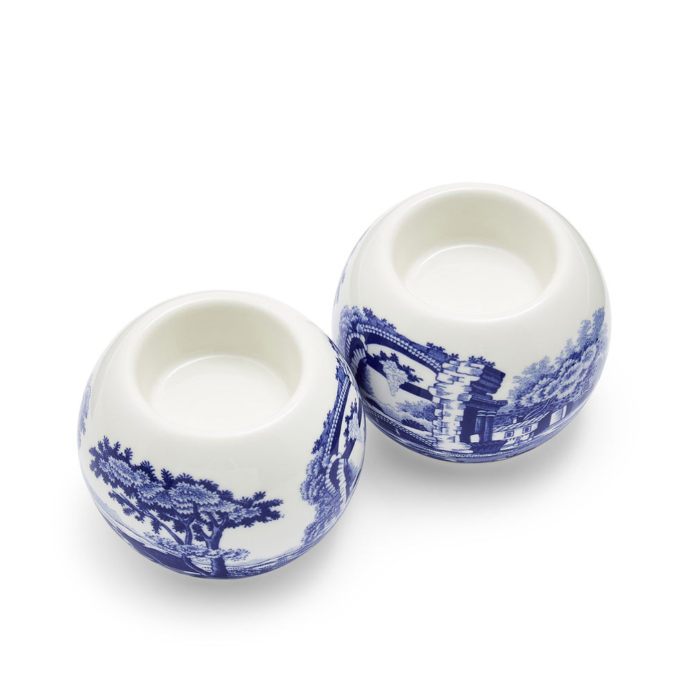Spode Blue Italian - Tealight Holders - 6cm (Set of 2)