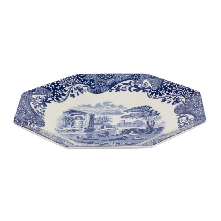Spode Blue Italian - Octagonal Platter - 35cm