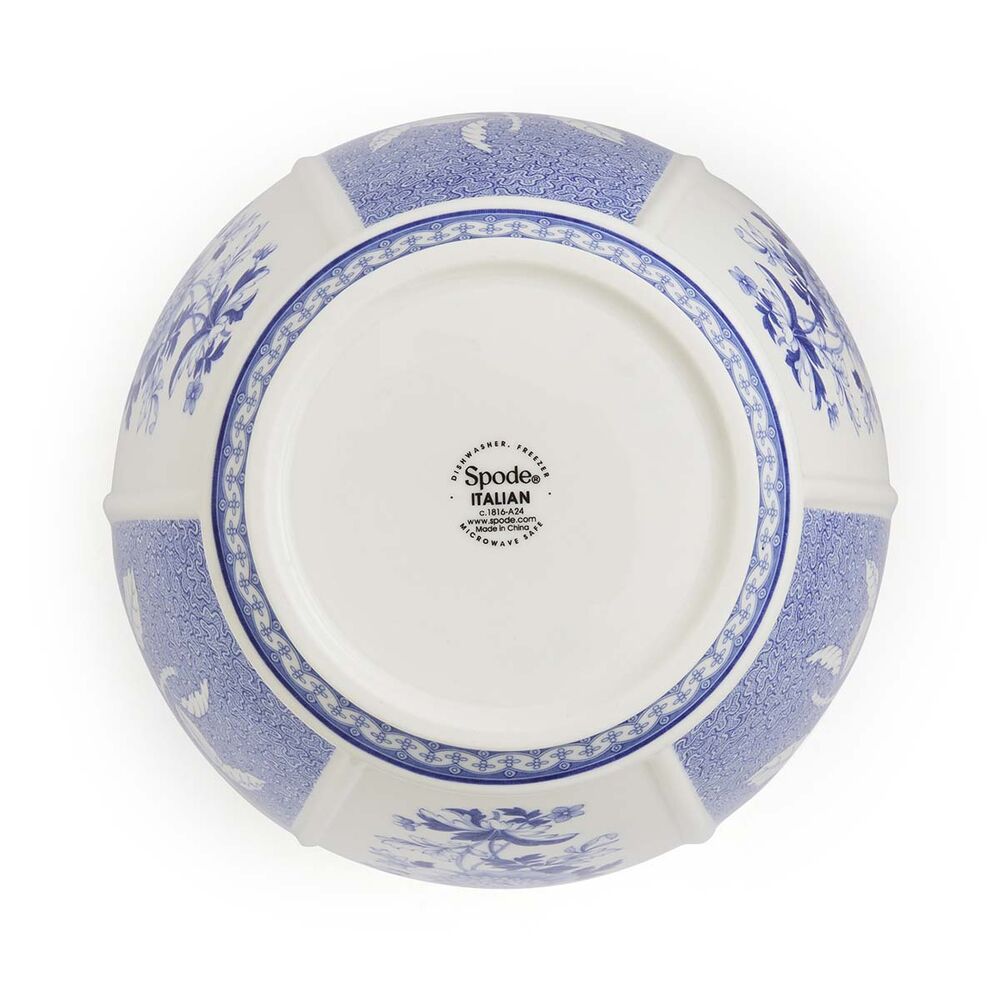 Spode Blue Italian Archive - British Flowers Vase - 25cm