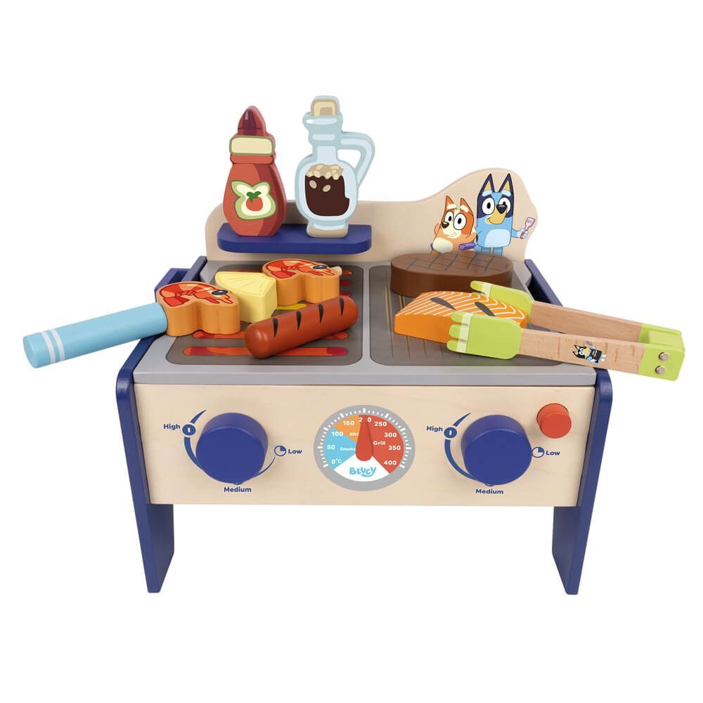 Bluey Wooden BBQ & Salad Set