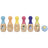 Bluey Wooden Bowling Pin Set