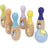 Bluey Wooden Bowling Pin Set