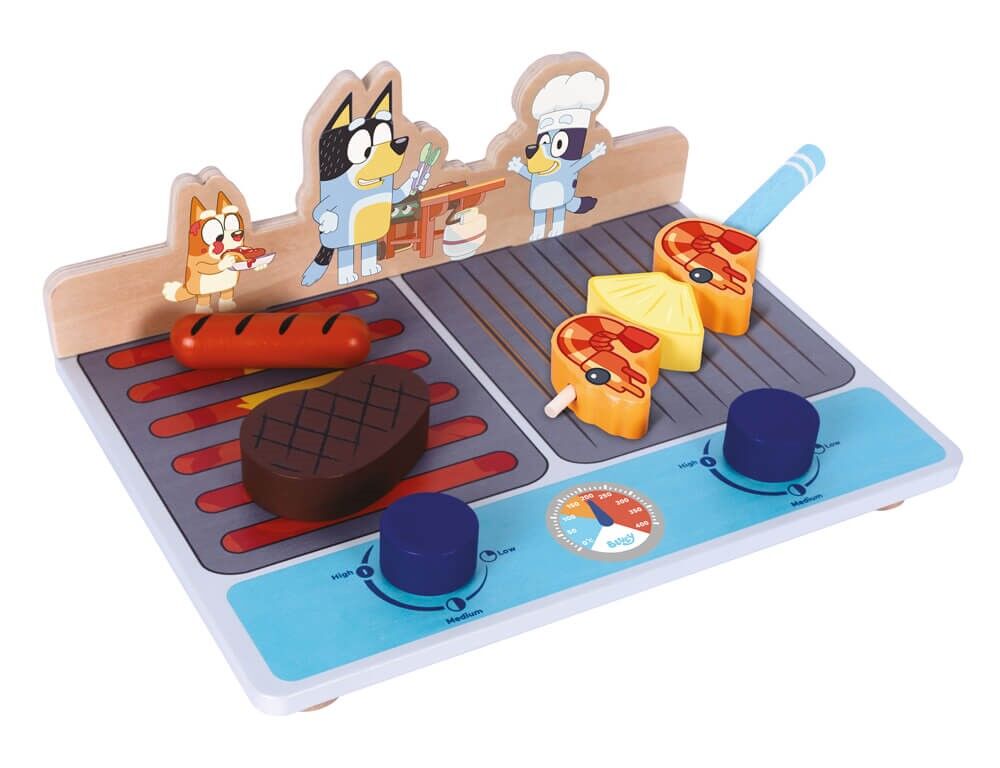 Bluey Wooden Tabletop BBQ Set