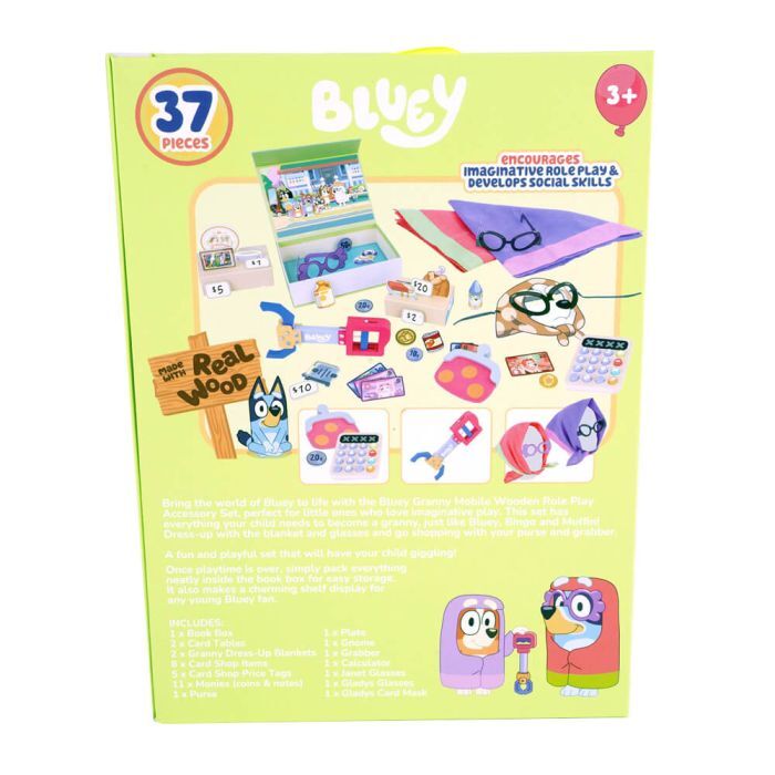 Bluey Granny Mobile Wooden Role Play Accessory Set