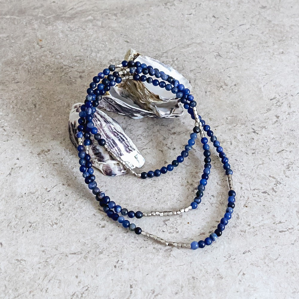 Bramble Bay Collections - Natural Stone Peace Wrap Bracelet