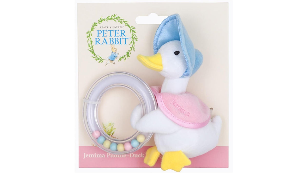 Beatrix Potter Peter Rabbit Ring Rattle - Jemima Puddle Duck