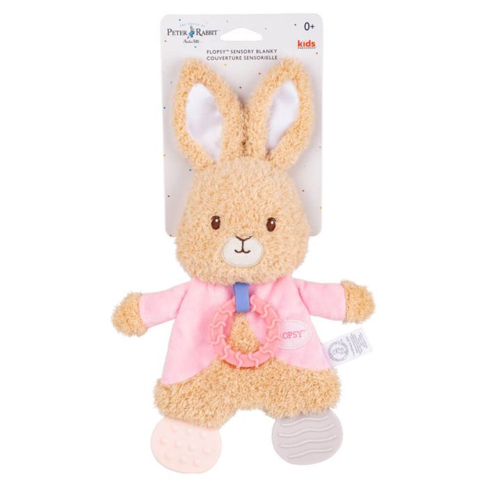 Beatrix Potter Flopsy Bunny Sensory Blanket with Crinkle