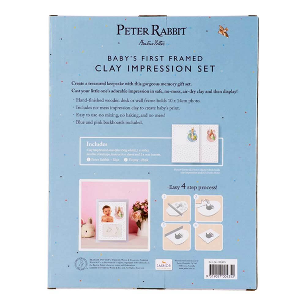 Beatrix Potter Peter Rabbit Baby Hand And Foot Clay Impression Keepsake Giftset