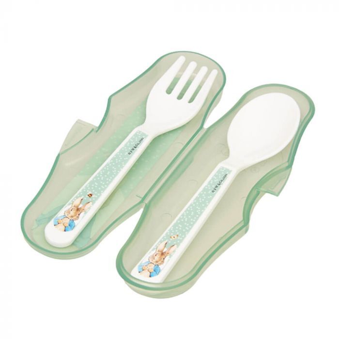 Beatrix Potter Peter Rabbit Travel Cutlery Set - Fork & Spoon