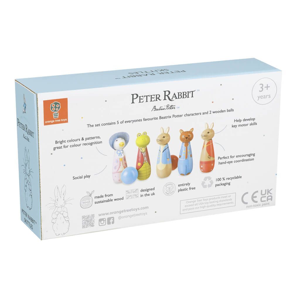 Beatrix Potter Peter Rabbit Wooden Skittles