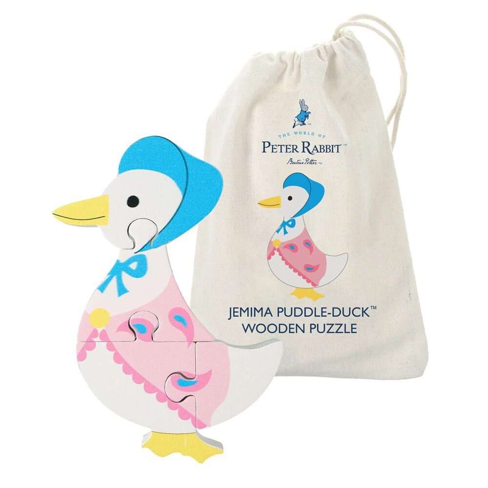 Beatrix Potter Peter Rabbit Jemima Puddle-Duck Wooden Puzzle