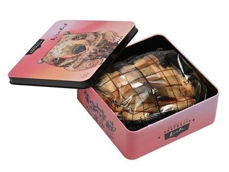 Banksia Red Macadamia Butter Finger Biscuit Tin - Animals of Australia Wombat
