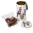 Banksia Red Chocolate Coated Almonds Tin - Christmas Musical Wind Up