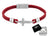 GC Gifts by Gatto - Red Leather & Cross Bracelet