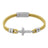 GC Gifts by Gatto - Tan Leather & Cross Bracelet