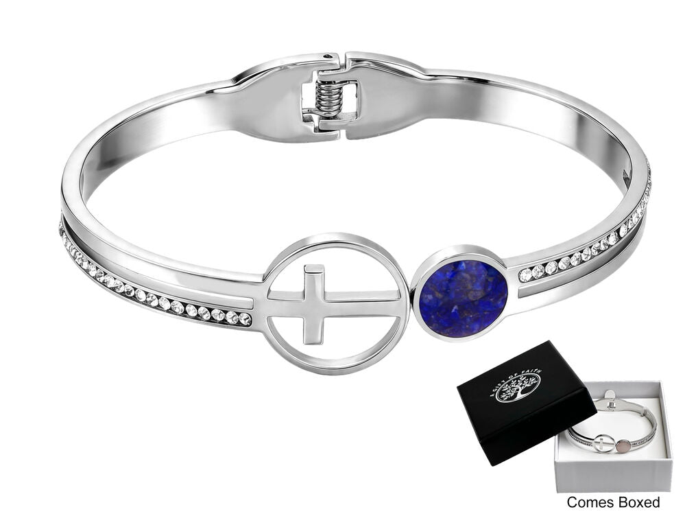 GC Gifts by Gatto - Lapis Lazuli & Cross Bracelet
