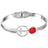 GC Gifts by Gatto - Red Agate & Cross Bracelet