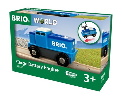 BRIO World Train - Cargo Battery Engine