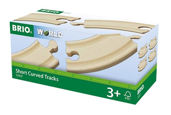 BRIO World Tracks - Short Curved Tracks