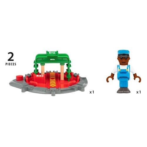 BRIO World Tracks - Turntable & Figure