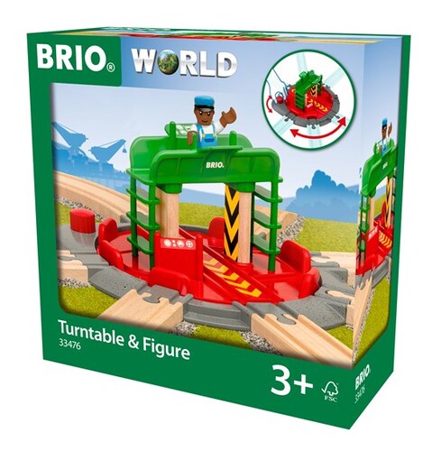 BRIO World Tracks - Turntable & Figure