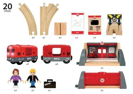BRIO World Set - Metro Railway Set