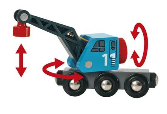 BRIO World Vehicle - Container & Crane Wagon