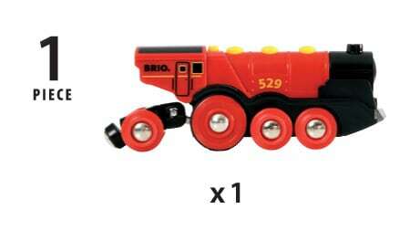 BRIO World Train - Mighty Red Battery Powered Action Locomotive