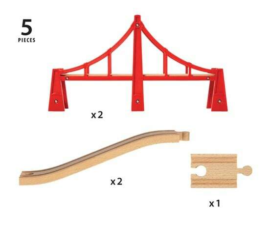 BRIO World Bridge - Double Suspension Bridge