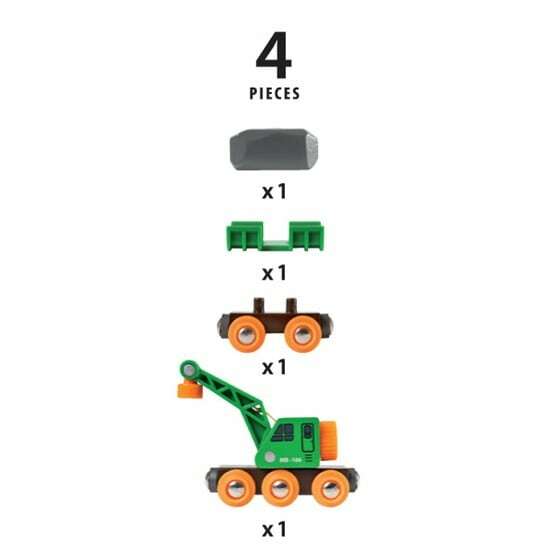 BRIO World Vehicle - Clever Crane Wagon