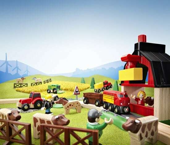 BRIO World Set - Farm Railway Set