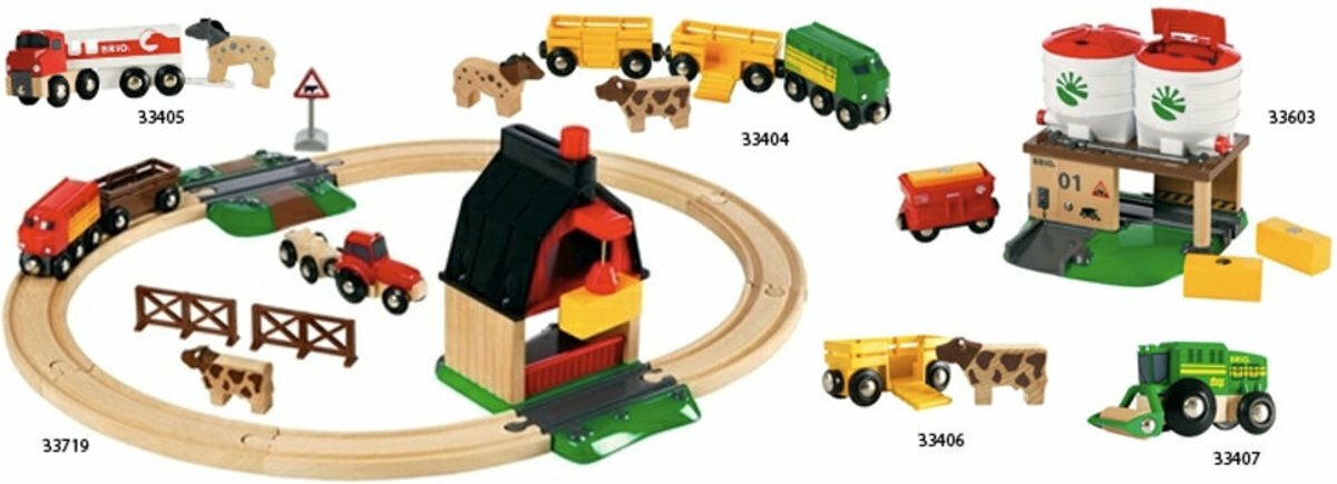 BRIO World Set - Farm Railway Set