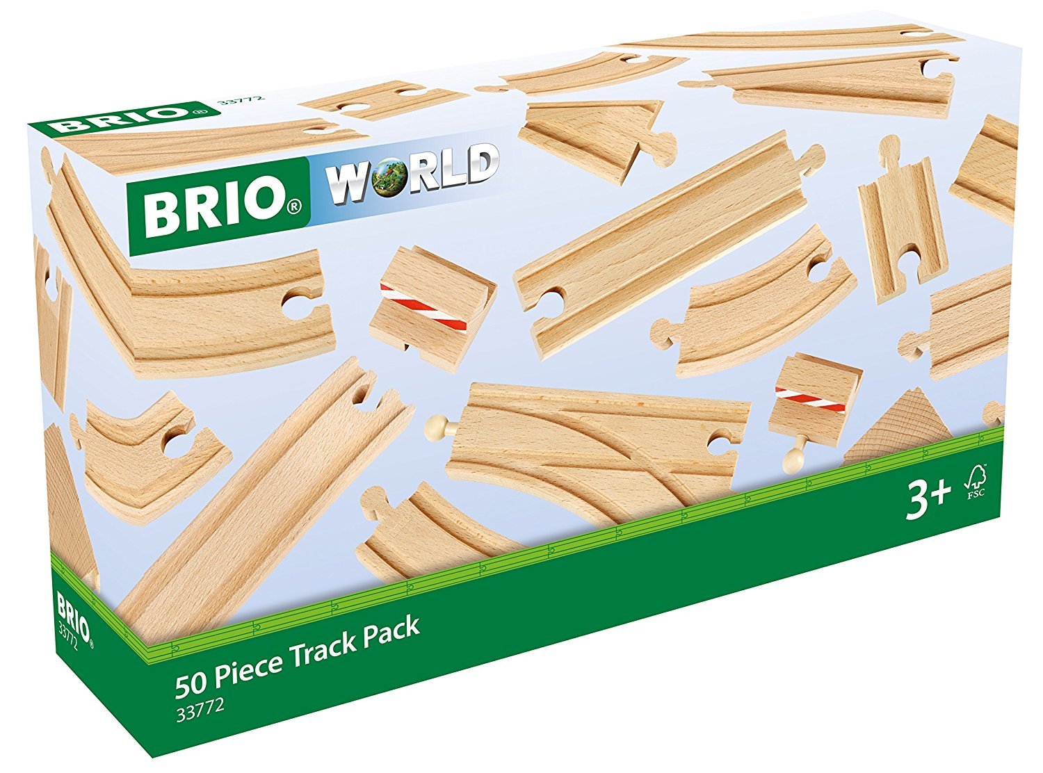 BRIO World Tracks - 50pc Track Pack