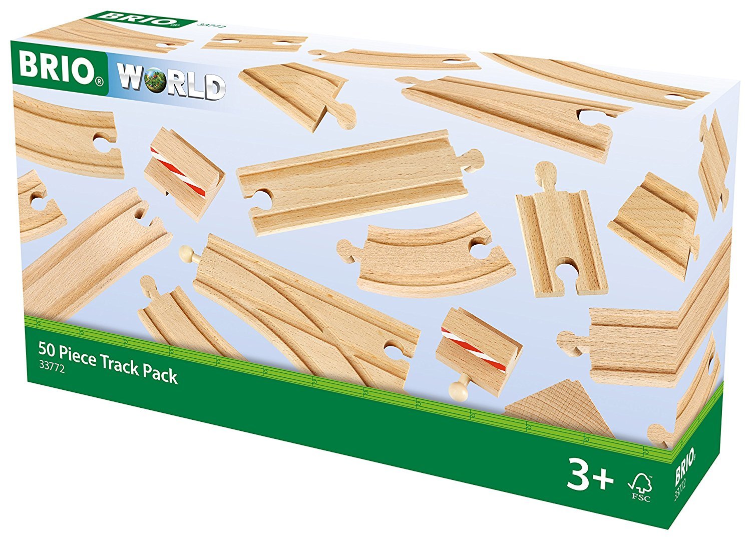 BRIO World Tracks - 50pc Track Pack