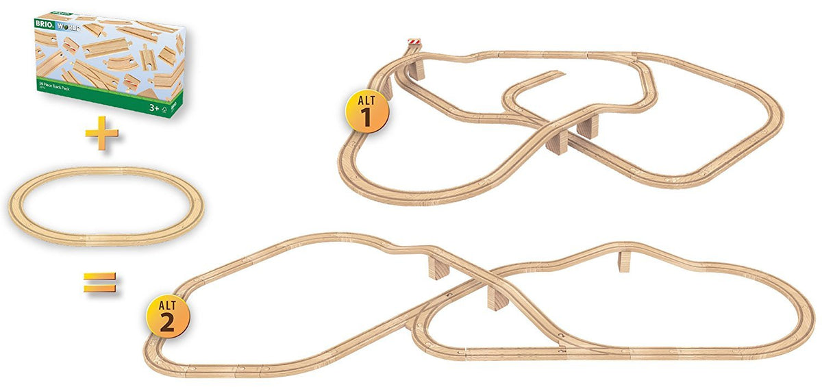 BRIO World Tracks - 50pc Track Pack