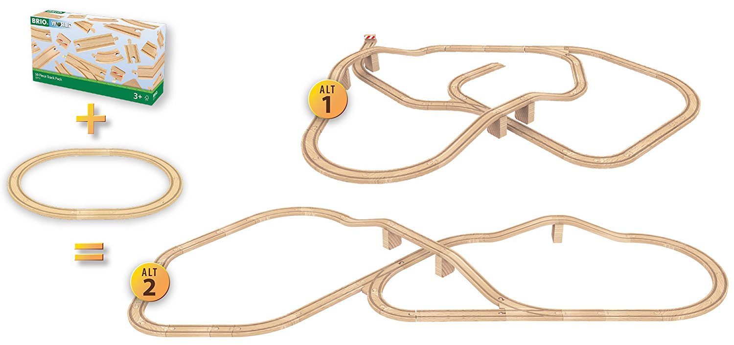 BRIO World Tracks - 50pc Track Pack