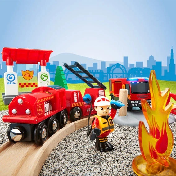 BRIO World Vehicle - Firefighter Set