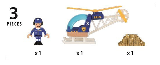 BRIO World Vehicle - Police Helicopter