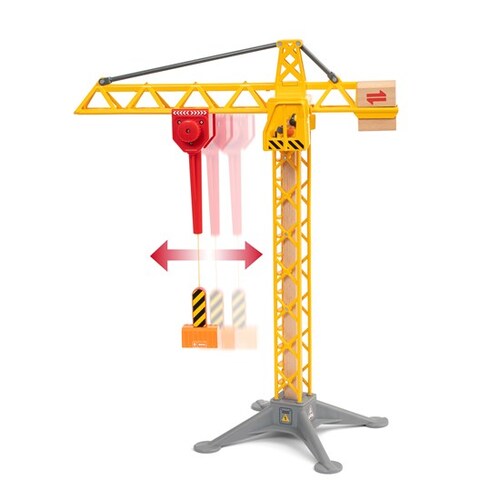 BRIO World Vehicle - Construction Crane with Lights