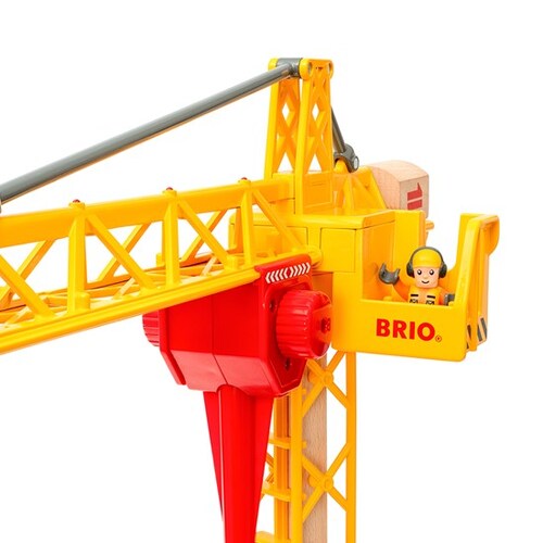 BRIO World Vehicle - Construction Crane with Lights