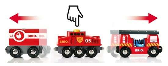 BRIO World Vehicle - Rescue Firefighting Train
