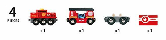 BRIO World Vehicle - Rescue Firefighting Train
